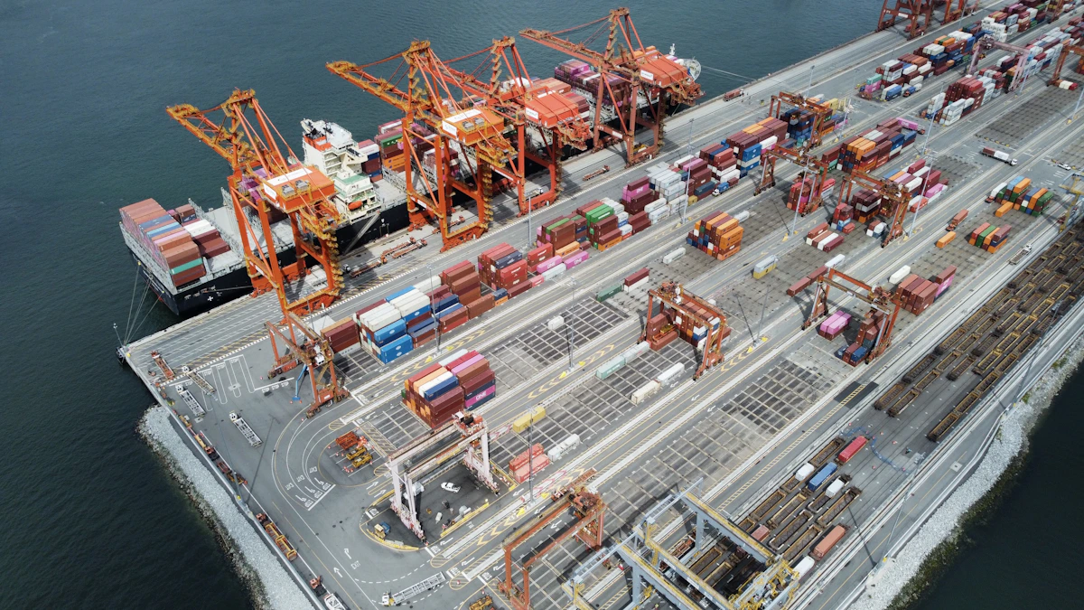 Large-scale industrial port infrastructure